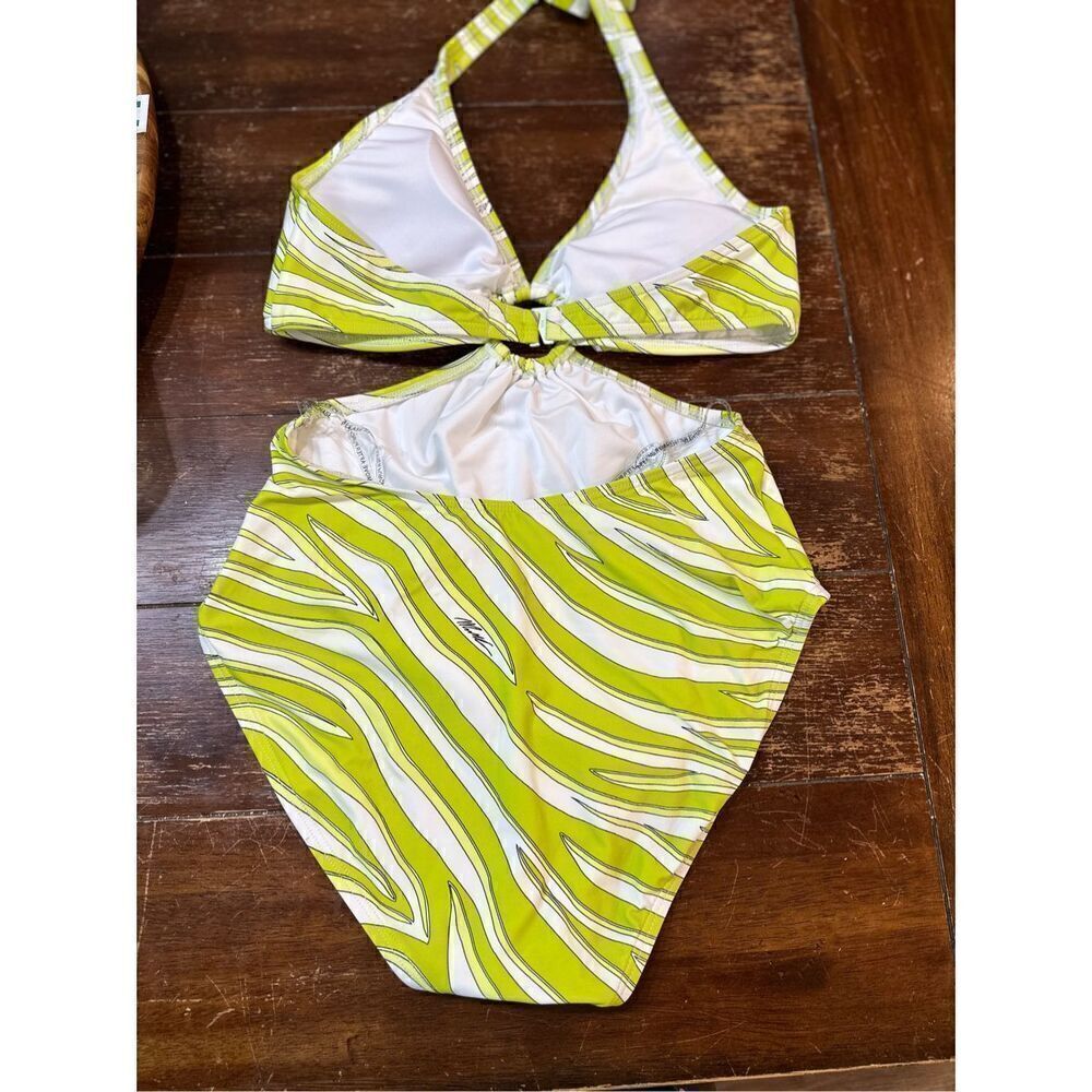 Michael Kors Zebra Print Cutout Swimsuit - Picture 3 of 7